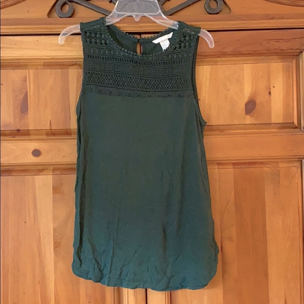 Green embroidered shirt!